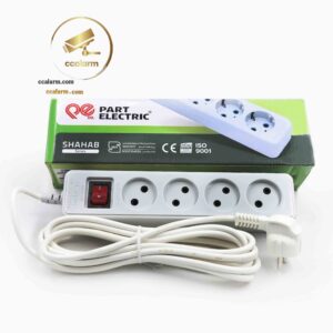 چند راهی برق پارت الکتریک مدل نیک-4خانه بدون ارت