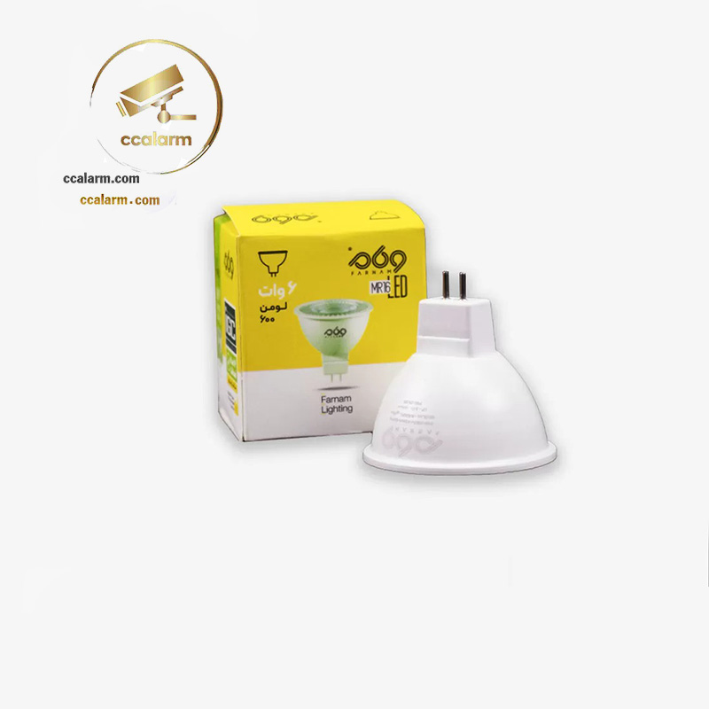 لامپ هالوژن فرنام مدل MR16-پایه سوزنی ظرفیت ۶ وات