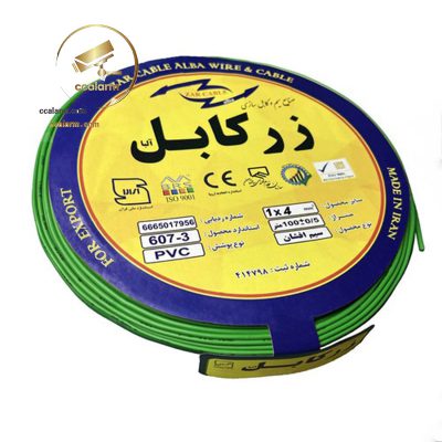 سیم برق  افشان 1 در 4 برند زر کابل(کلاف)