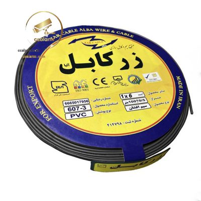 سیم برق  افشان 1 در 6 برند زر کابل(کلاف)