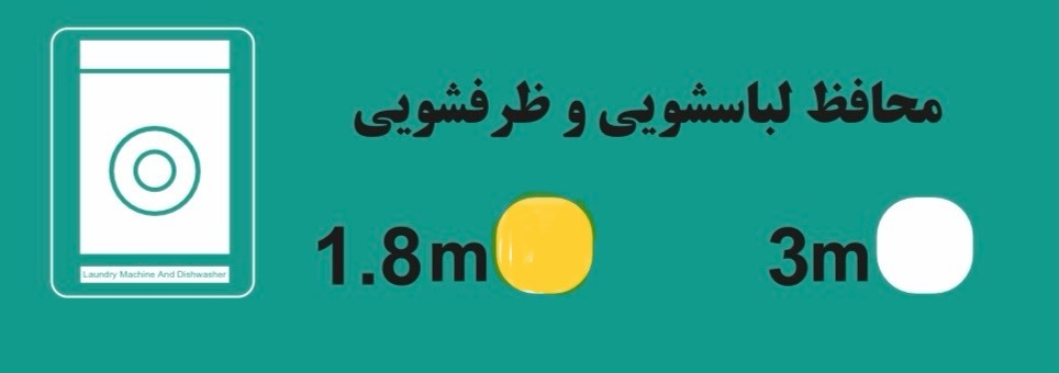 محافظ لباسشویی و ظرفشویی دوخانه ارت دار دانترونیک با کابل ۱/۸ متر(17آمپر) - تصویر 6