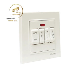 کلیدکولر 4 پل برلیان سفيد اقتصادی ايران الکتریک