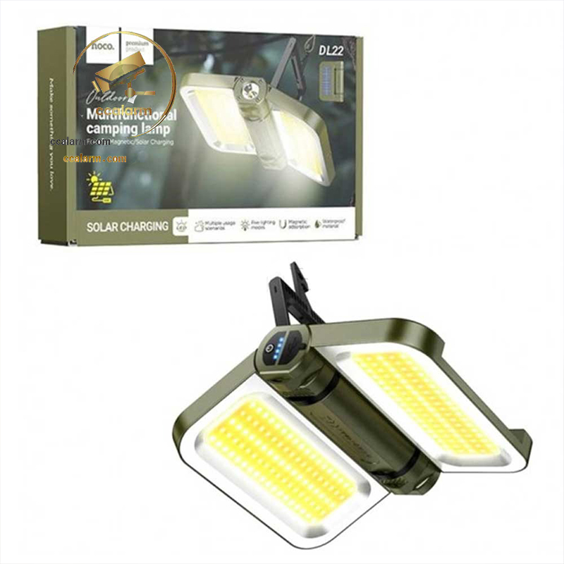 چراغ اضطراری و کمپینگ خورشیدی هوکو مدل HOCO DL22 LED