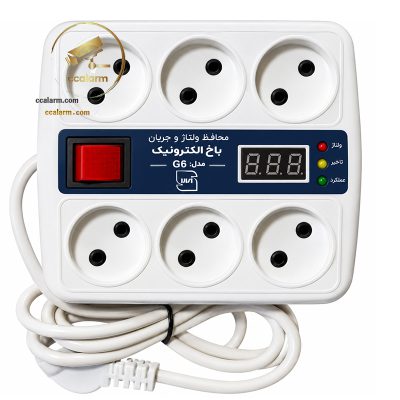 محافظ برق 6 خانه صوتی تصویری 3 متری باخ الکتریک مدل G-6دیجیتال