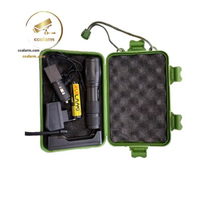 چراغ قوه دوکاره UV و سفید زوم‌دار مدل MD-K04-2 با شارژ USB Type-C